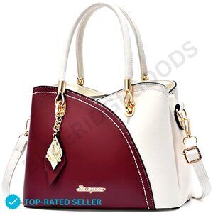 Brand New SiMYEER Tote Satchel Red Top Handle